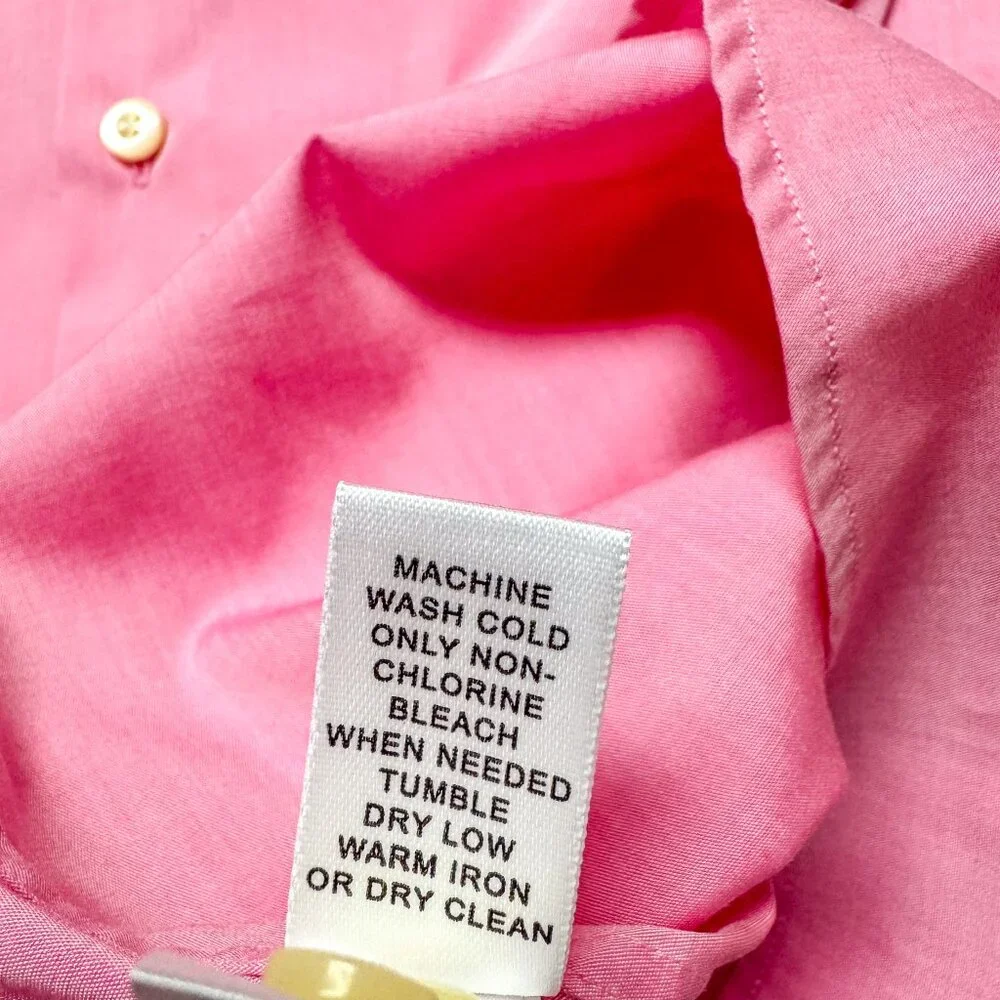 Banana Republic Shirt Mens Medium Slim Pink Outdoor Business Casual Preppy Work‎